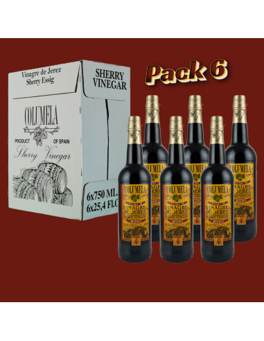 Columela Vinagre de Jerez DOP “Solera 30” 750ml Pack 6