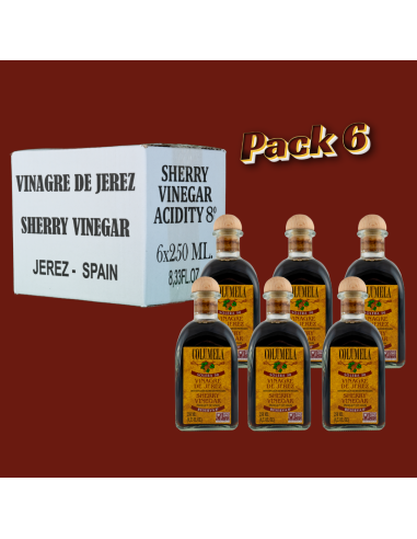 Columela Vinagre de Jerez DOP “Solera 50” 250ml Pack 6