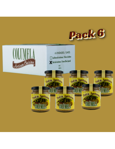 Columela Paté de aceitunas verdes 215g Pack 6